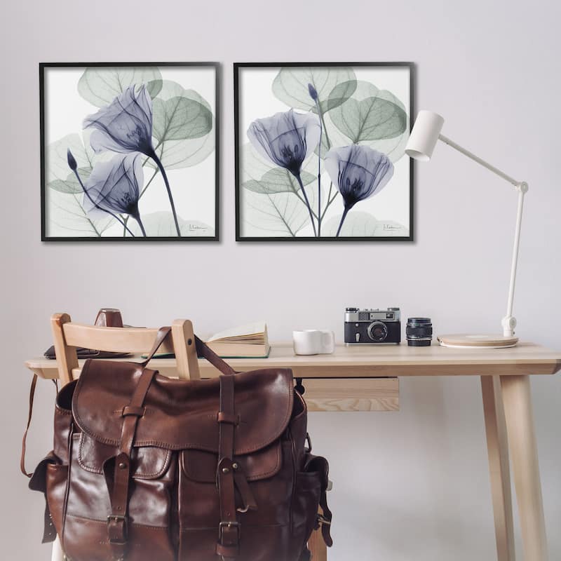 Stupell Fading Florals & Herbs Framed Giclee Art Design By Albert Koetsier (Set of 2)