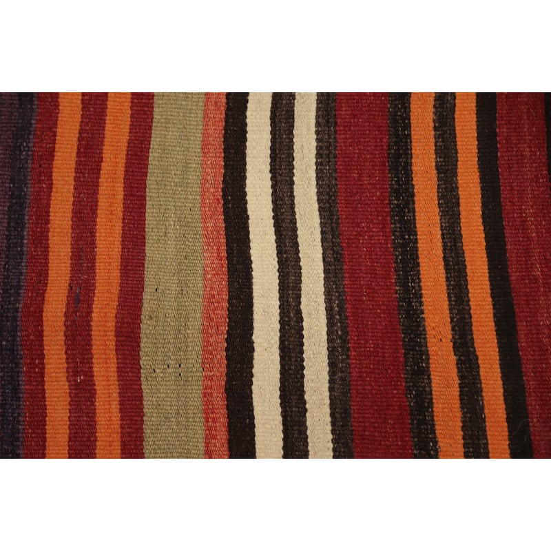 Hand Woven Oriental 100% Wool Carpet Southwestern Tribal Multi-Colored Kilim Area Rug - 7' 10'' X 4' 7''