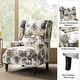 preview thumbnail 8 of 74, Olympus Upholstered Classic Manual Wingback Recliner with Spindle Legs by HULALA HOME