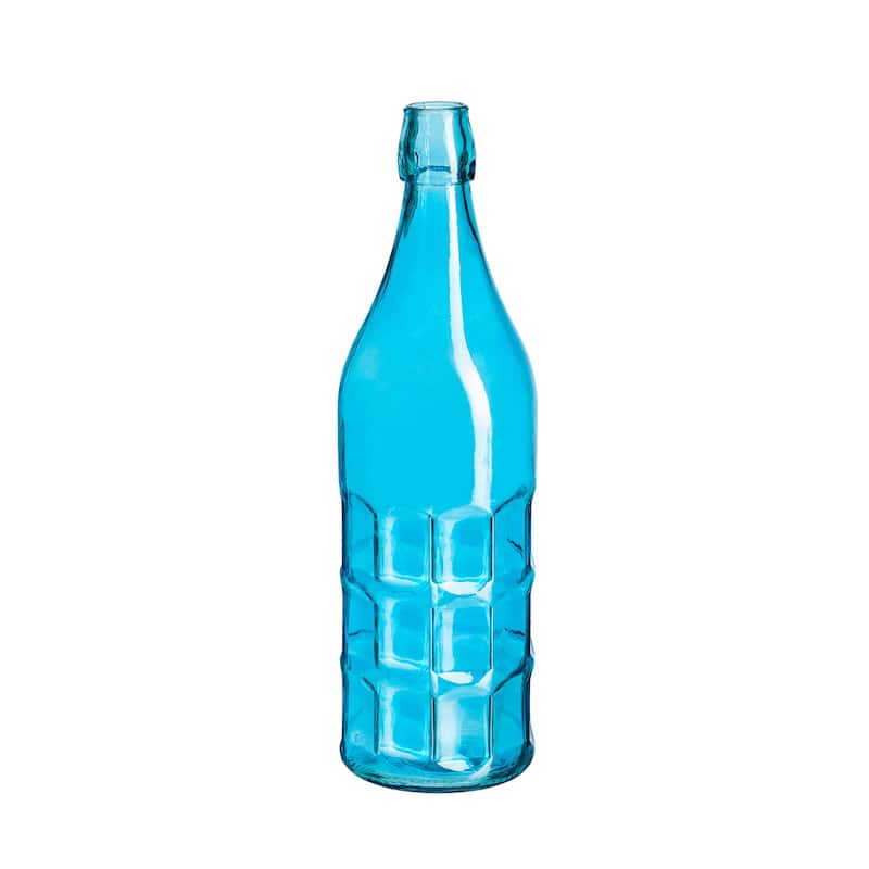 Set of 5 Blue Glass Bottles for Outdoor Bottle Tree