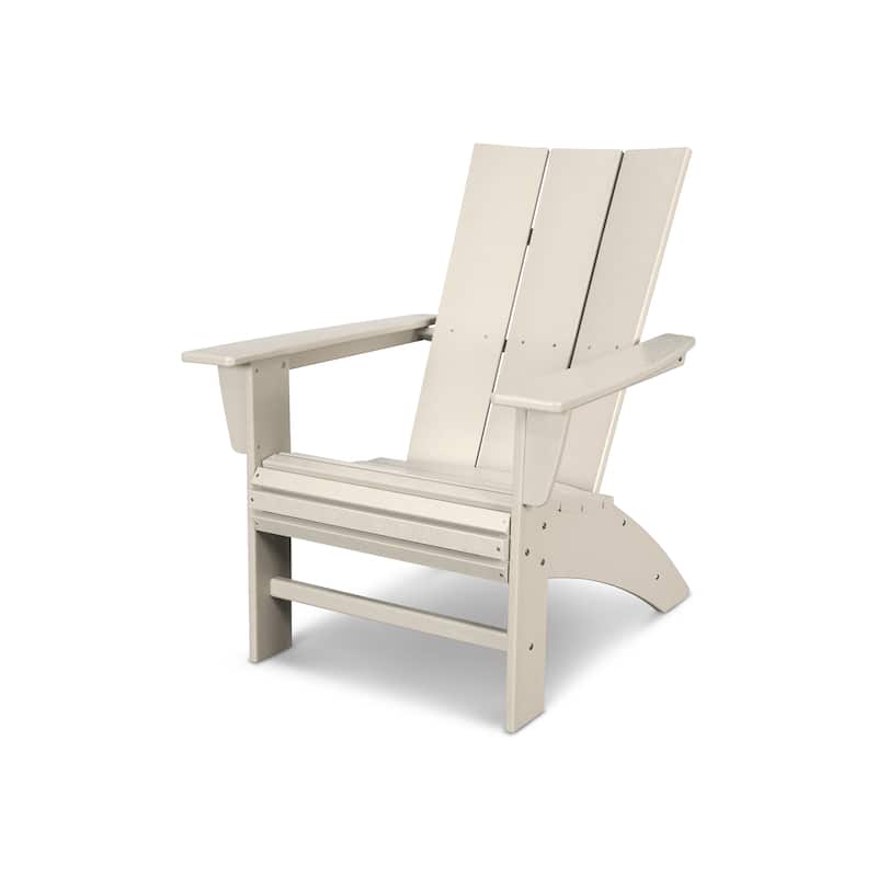 POLYWOOD Modern Curveback Adirondack Chair - Sand