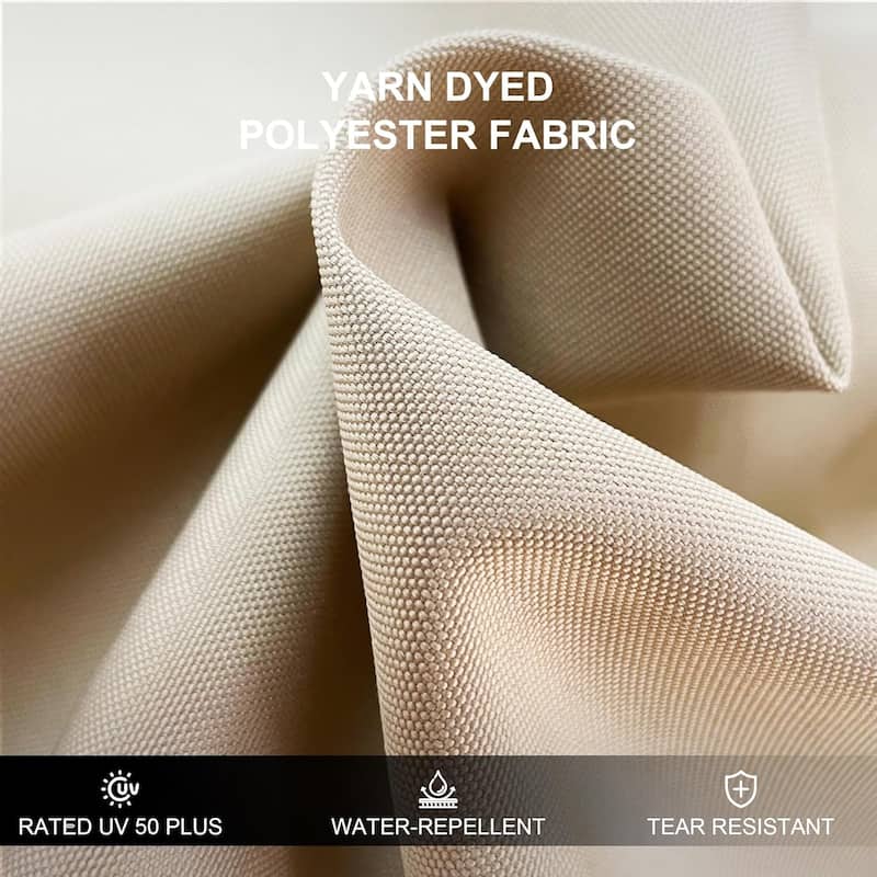 PURPLE LEAF 11ft Square Patio Cantilever Umbrella with Base Included