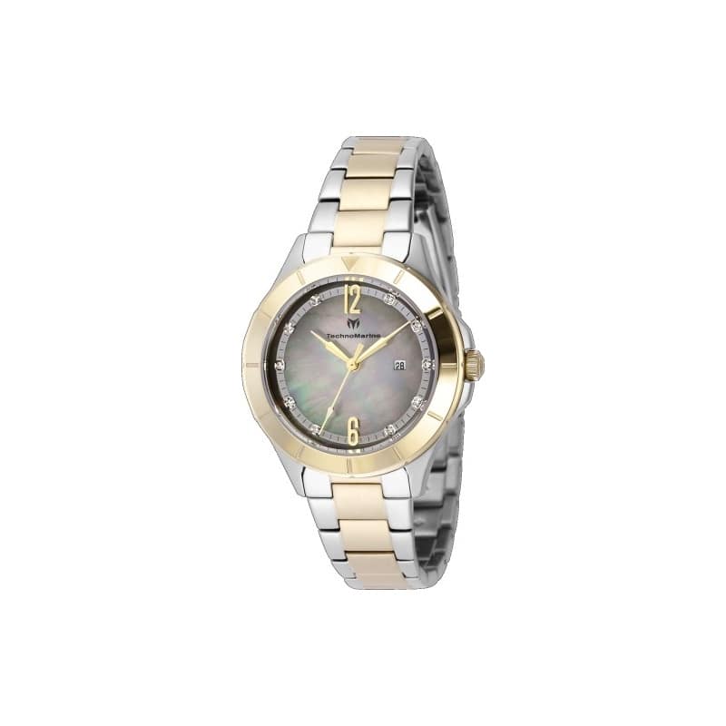 Technomarine Women's TM-826004 LUNA Quartz 3 Hand Grey, White Dial Watch - Gray