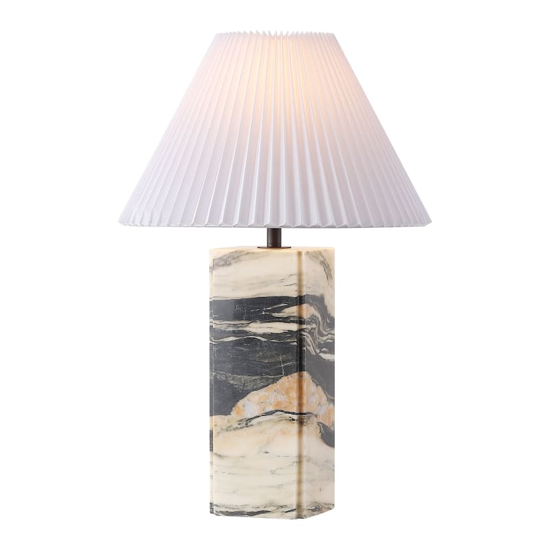 SAFAVIEH Couture Mackenzie Square Marble Table Lamp - 16"W x 16"D x 25"H