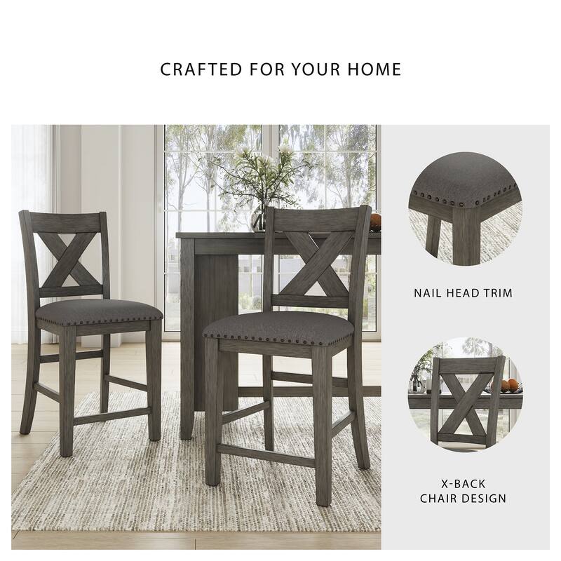Signature Design by Ashley Caitbrook Solid Wood Bar Stools (Set of 2)