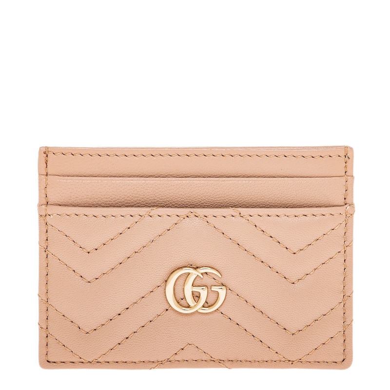Gucci GG Marmont Card Case - Pink Beige