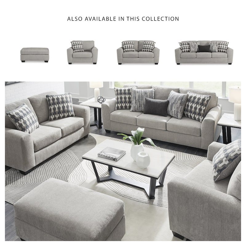 Signature Design by Ashley Avenal Park Gray Ottoman