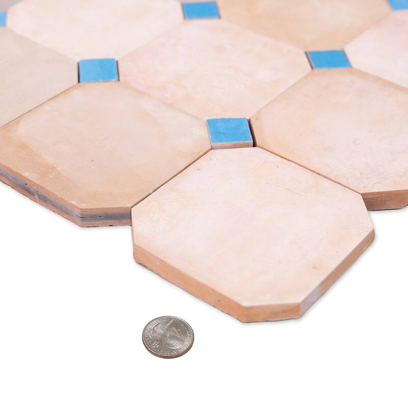 Contemporary Zellige Panels, 12" X 12" X 1/2", Terracotta - Skylight Accents