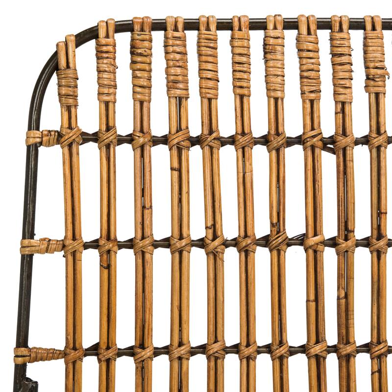 SAFAVIEH Innocenta Wicker Croco Brown Dining Chair (Set of 2) - 18.1" x 19.7" x 33.7" - 18Wx20Dx34H