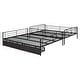 preview thumbnail 24 of 26, Full XL Over Queen Bunk Bed with Drawers - Stylish Space-Saver