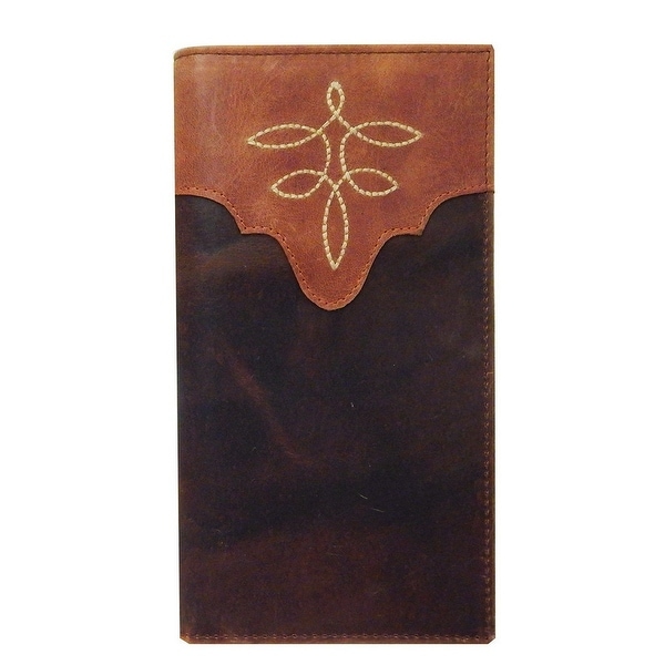 Shop Dan Post Western Wallet Mens Checkbook One Size Brown - One size - Free Shipping On Orders ...