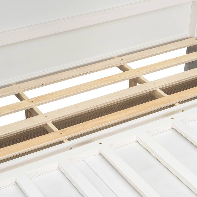 Space-Saving Queen Murphy Bed with USB, Outlets, and Storage Drawers