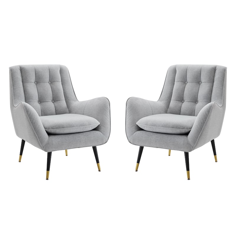 Art Leon Mid-century Modern Accent Arm Chair (SET OF 2)