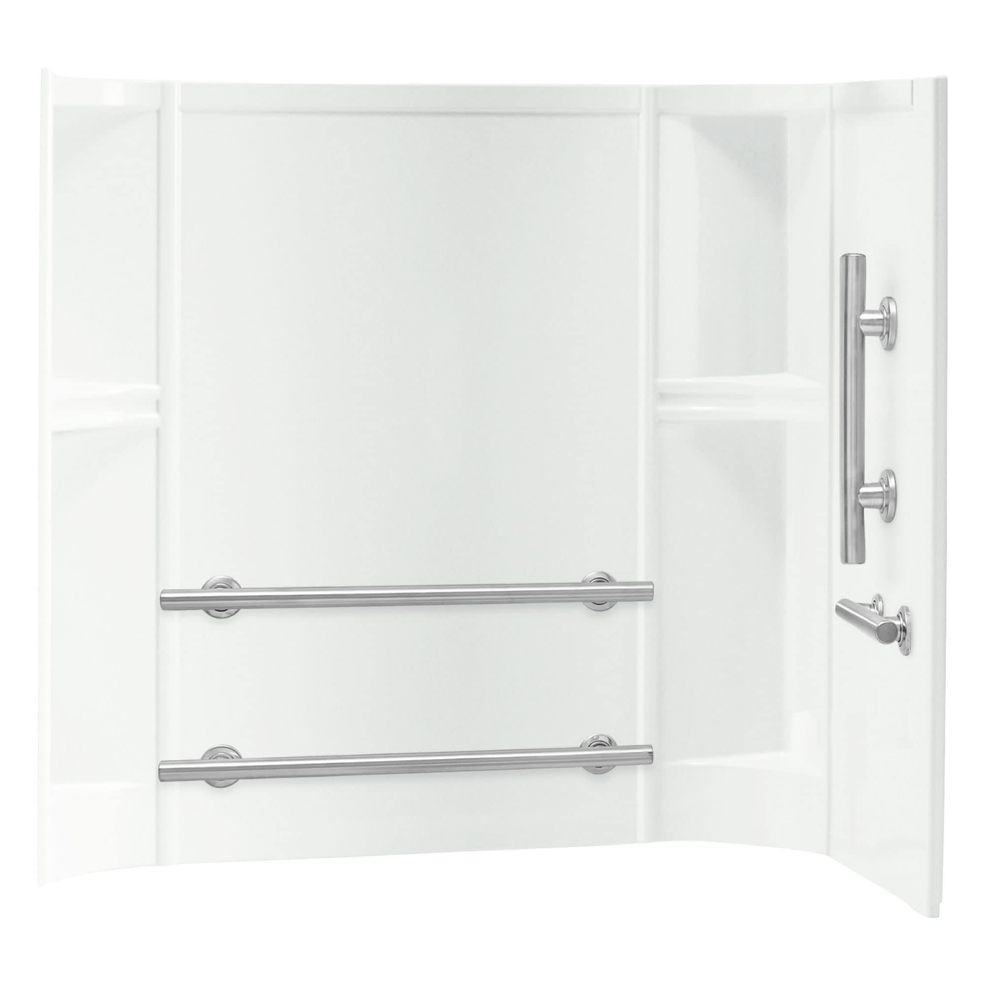 Sterling 71244123 Accord 55" x 60" x 30" Vikrell Shower Wall Set with