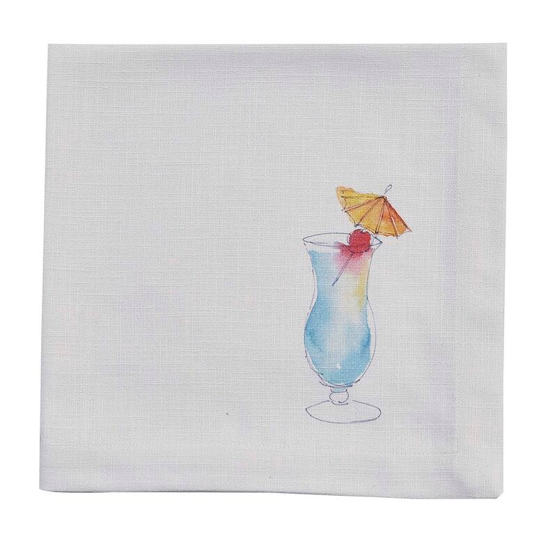 Split P Blue Hawaiian Tropical Drink Napkin Set of 4 - 20" x 20"