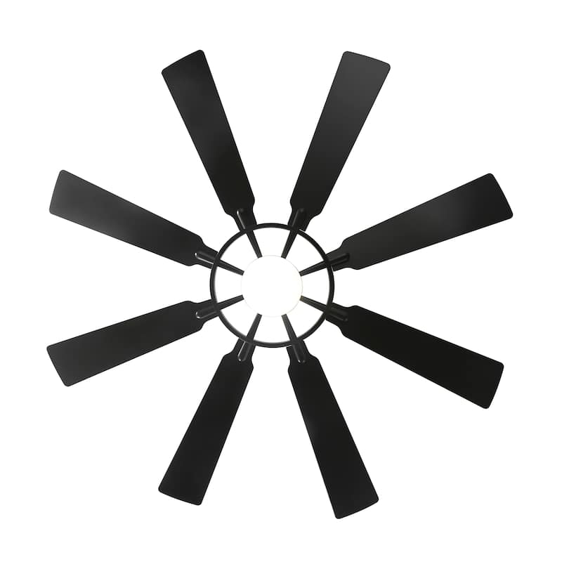 WINGBO 60-inch/72-inch 8-Blades Indoor DC Motor Ceiling Fan With LED Light and Remote Control
