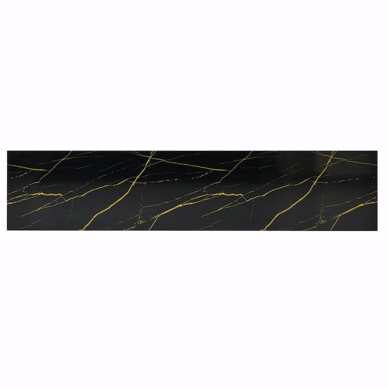 Luxury TV Stand with High Gloss Faux Marble Top for TVs Up to 78''