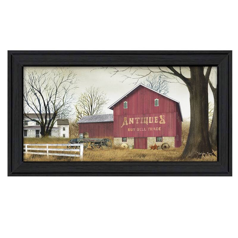 TrendyDecor4U Traditional "Antique Barn" Framed Print Wall Art by Billy Jacobs