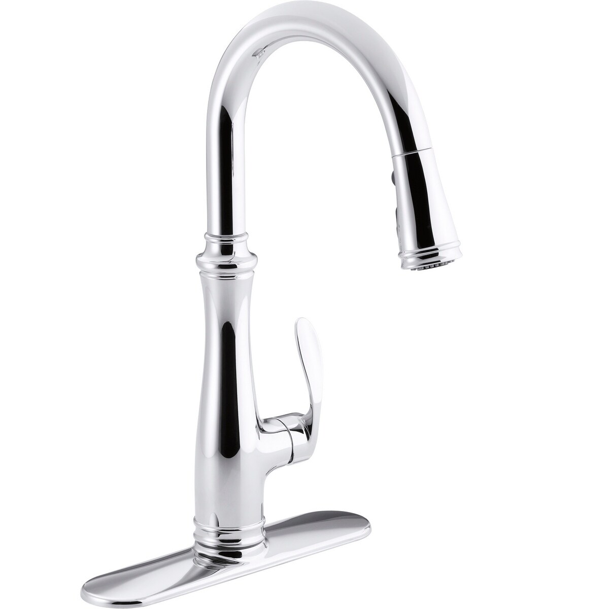 Shop Black Friday Deals On Kohler K 560 Bellera Pull Down Kitchen Faucet With Docknetik Magnetic Overstock 15977147