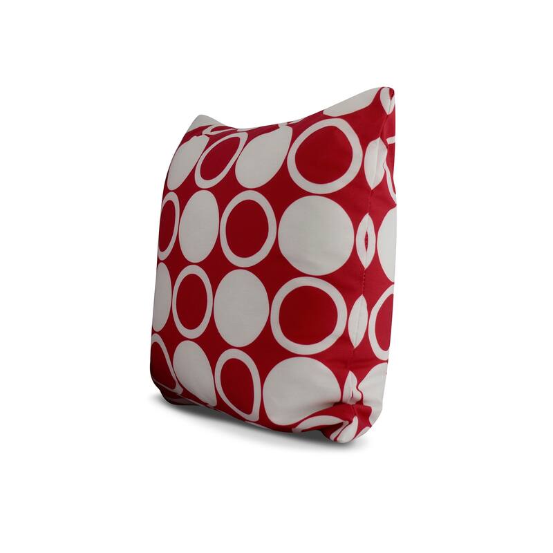 20 x 20 Inch Small Modcircles Geometric Print Outdoor Pillow