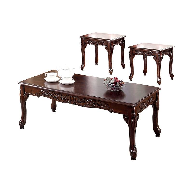 3 Piece Wooden Table Set