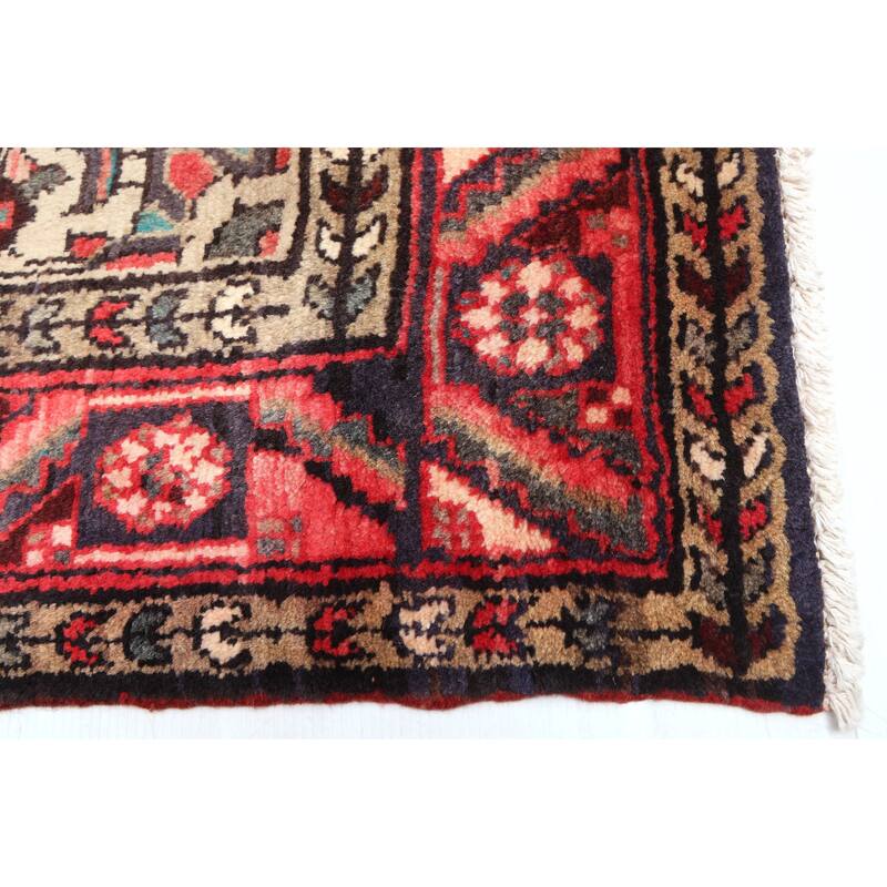 ECARPETGALLERY Hand-knotted Andelz Red Wool Rug - 3'9 x 9'10