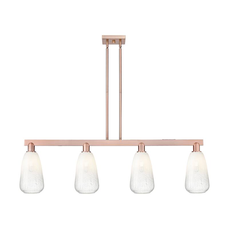Innovations Lighting Urban Downtown - Brookhaven Almond - 4 Light 48" Stem Hung Island Light