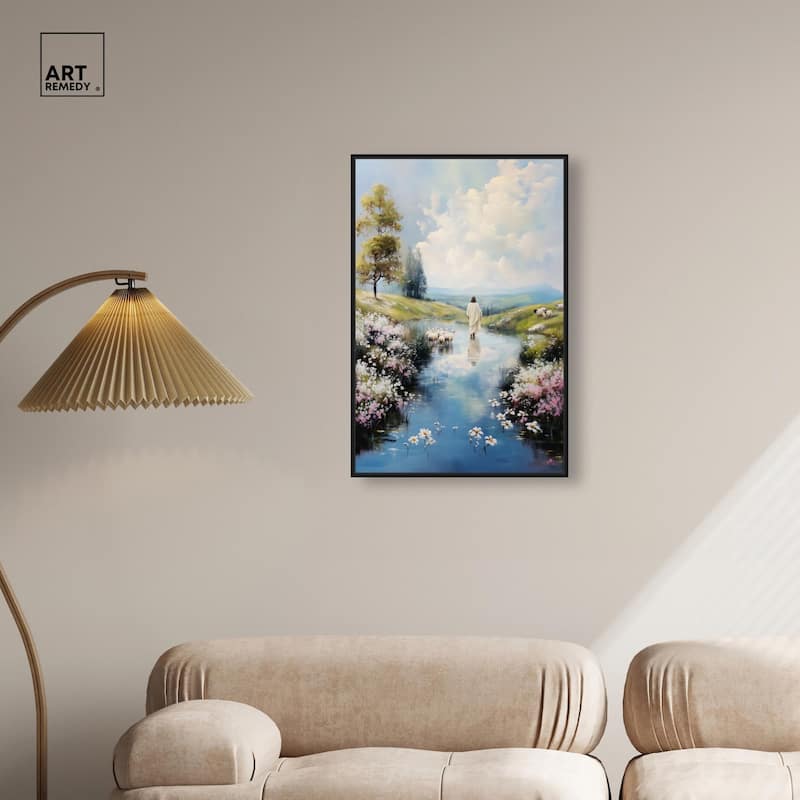 Caretaker's Calm Crossing I Canvas by Art Remedy