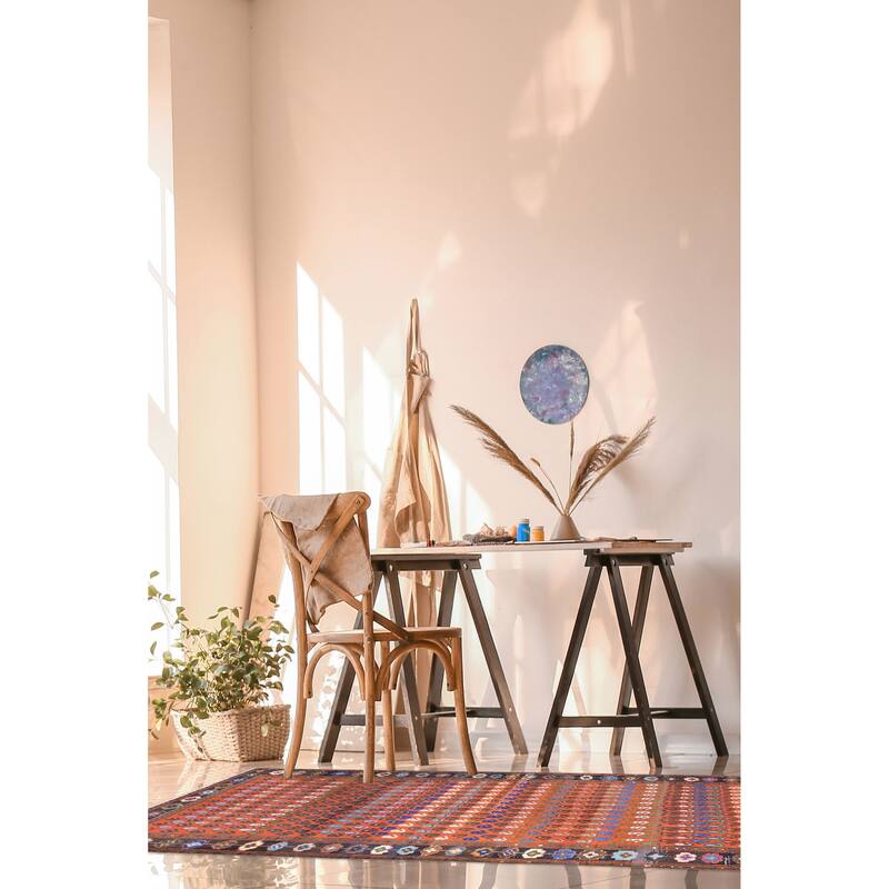 ECARPETGALLERY Hand-knotted Andelz Dark Copper Wool Rug - 4'11 x 9'7