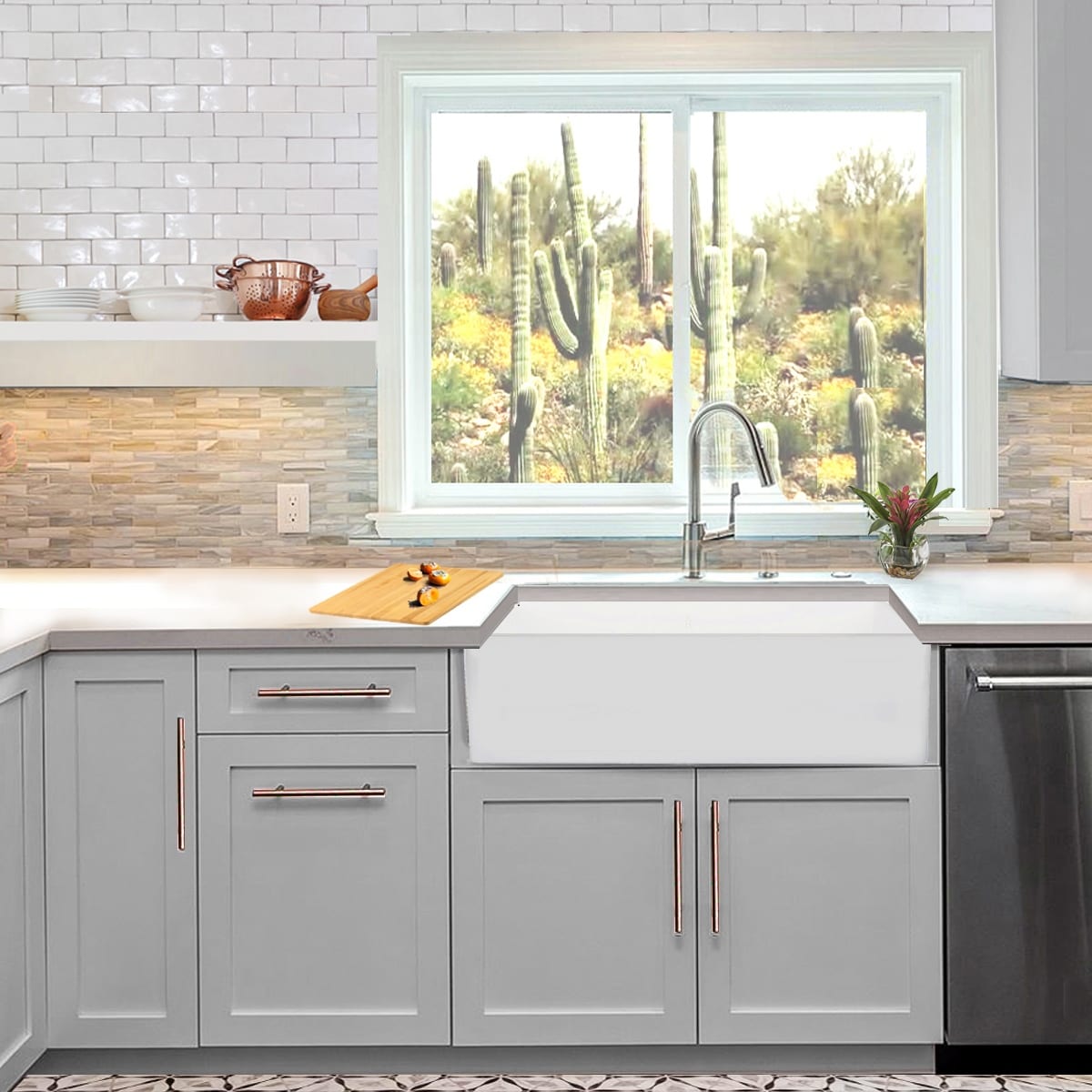 Highpoint Collection 36-inch Solid White Farmsink Farmhouse Sink - 36 x 18  x 9.65