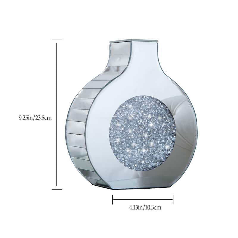 Flower Vase Mirrored Decorative Vase
