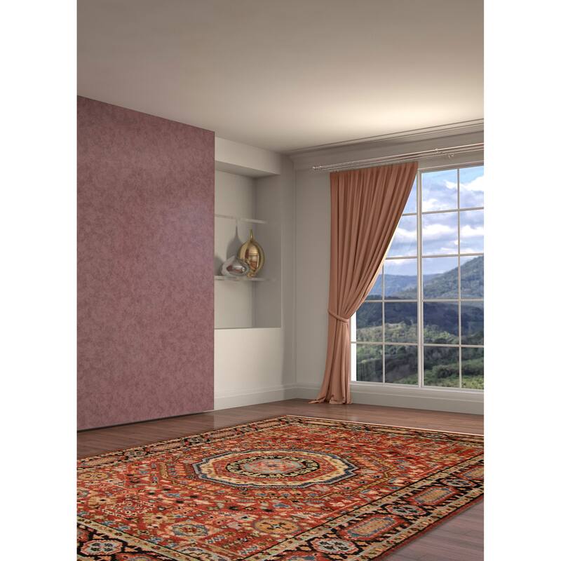 ECARPETGALLERY Hand-knotted Jules Serapi Red Wool Rug - 5'11 x 9'1
