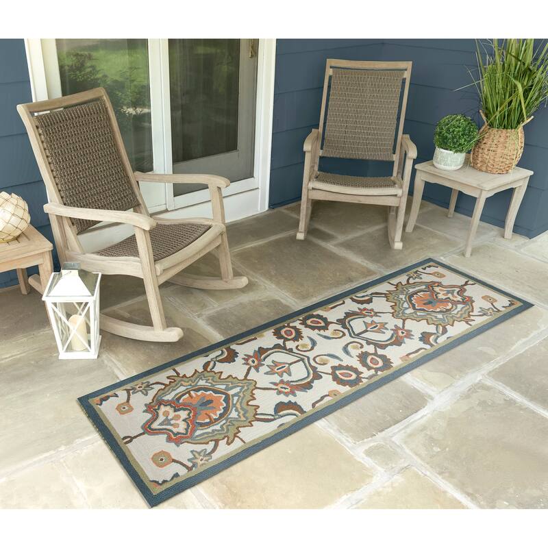 Liora Manne Capri Petra Indoor/Outdoor Area Rug Ivory