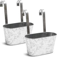 Mini Galvanized Buckets with Handles (4.5 x 3.5 in, 12 Pack