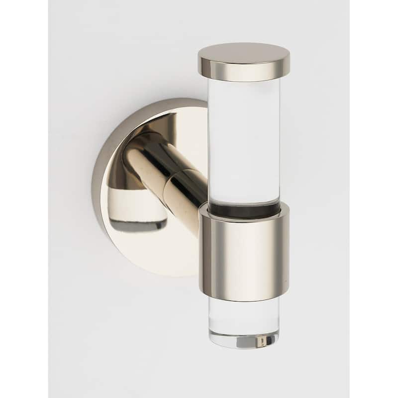 Alno Contemporary Acrylic Single Bathroom Robe / Towel Wall Hook