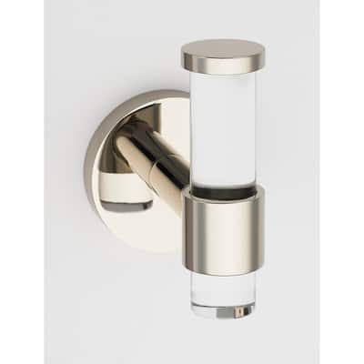 Alno Contemporary Acrylic Single Bathroom Robe / Towel Wall Hook