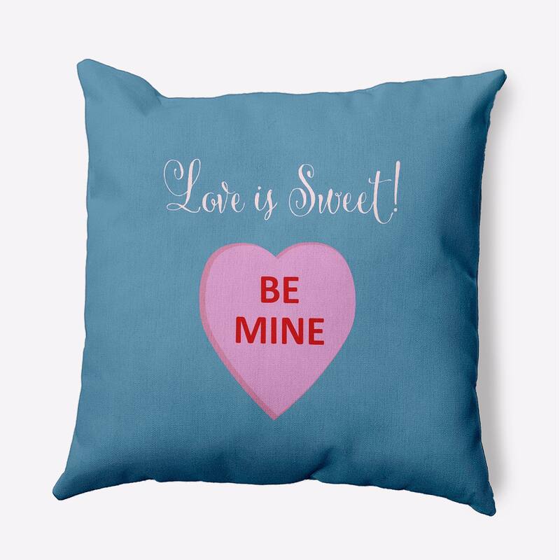 Love Is Sweet Valentines Day Decorative Throw Pillow - 26"x 26" - Chambray