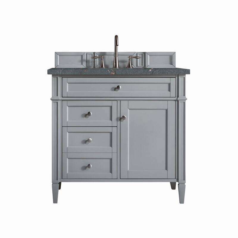 James Martin Vanities 650-V36-3PBL Brittany 36" Single Basin Poplar - Urban Gray