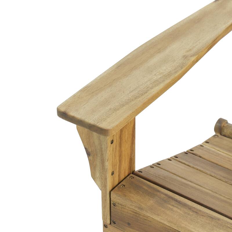 FOLDABLE ADIRONDACK CHAIR with Durable Wooden Frame, Perfect for Indoor and Outdoor