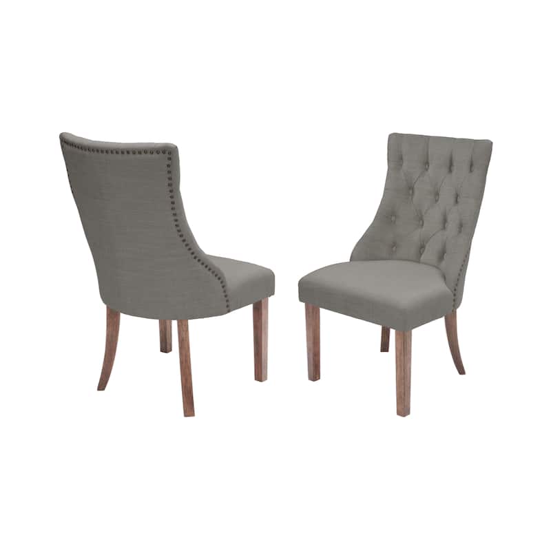 Best Quality Furniture Beige Linen Upholstered Dining Side Chair