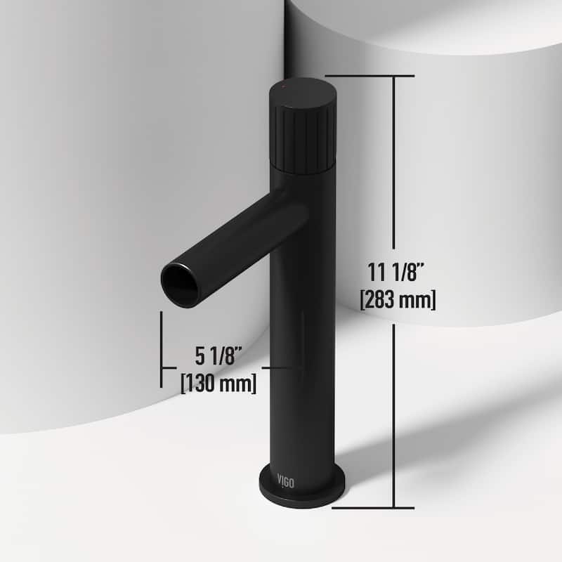 VIGO Ashford 11" H Single Handle Single Hole Vessel Bathroom Faucet