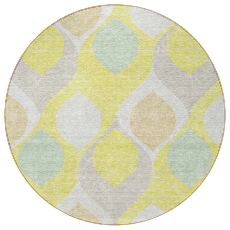 HomeRoots Ogee Transitional Rectangle Outdoor Rug