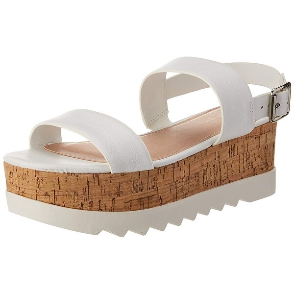 madden girl white wedges