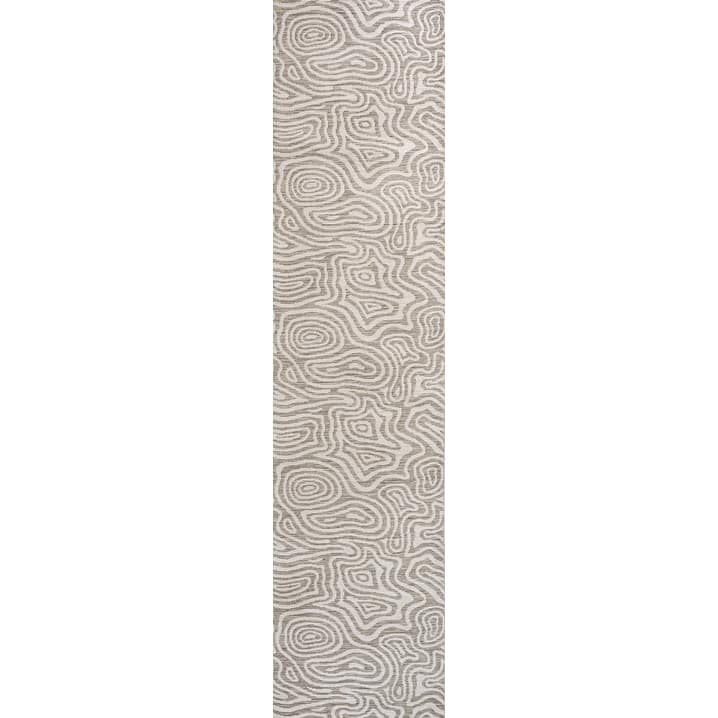 JONATHAN Y Reversible Janus Modern Bohemian Abstract Organic Machine-Washable Gray/Cream Indoor/Outdoor Rug