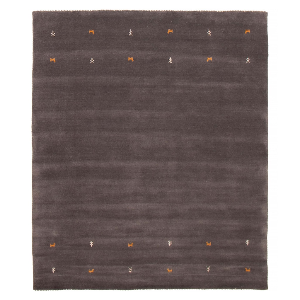 Kashkuli Gabbeh Grey Rug 6'7" x 9'7" - 6'7 x 9'7