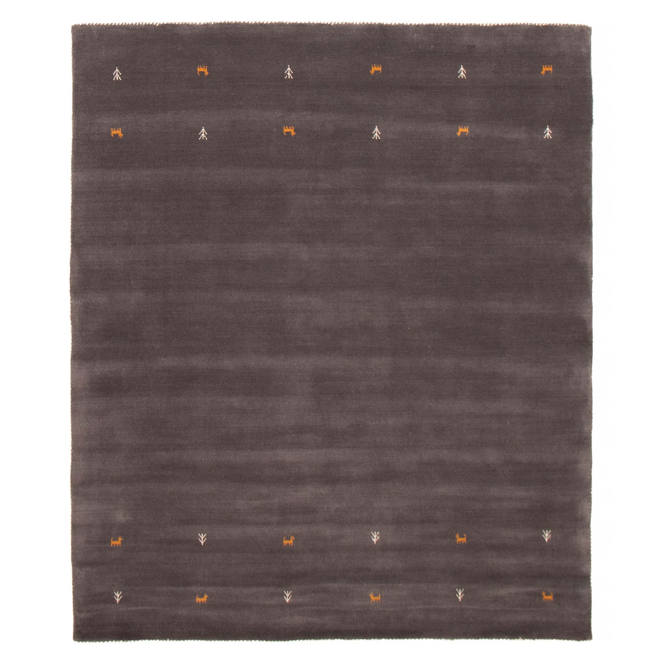 Kashkuli Gabbeh Grey Rug 6'7" x 9'7" - 6'7 x 9'7