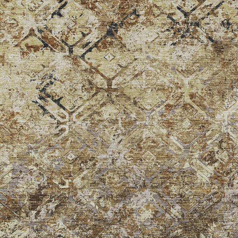 HomeRoots Geometric Transitional Rectangle Outdoor Rug