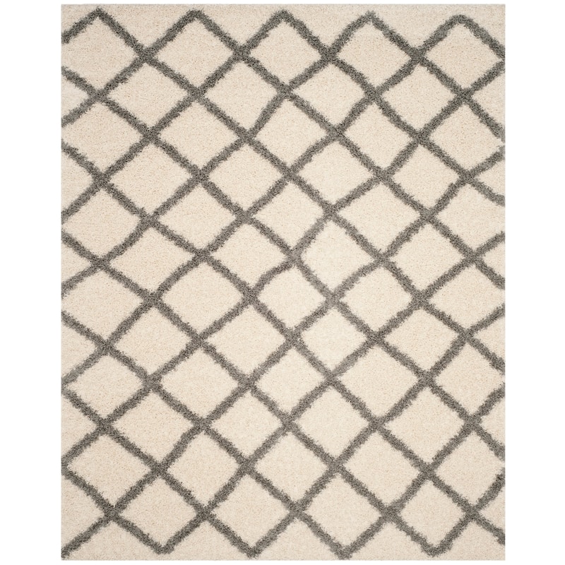 SAFAVIEH Dallas Shag Teja Trellis 1.5-inch Thick Rug - 8' x 10'