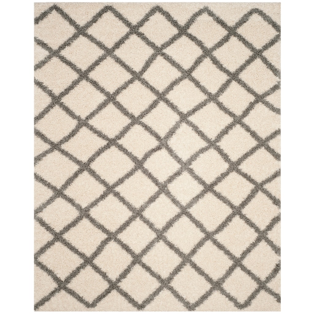 SAFAVIEH Dallas Shag Teja Trellis 1.5-inch Thick Rug - 8' x 10'