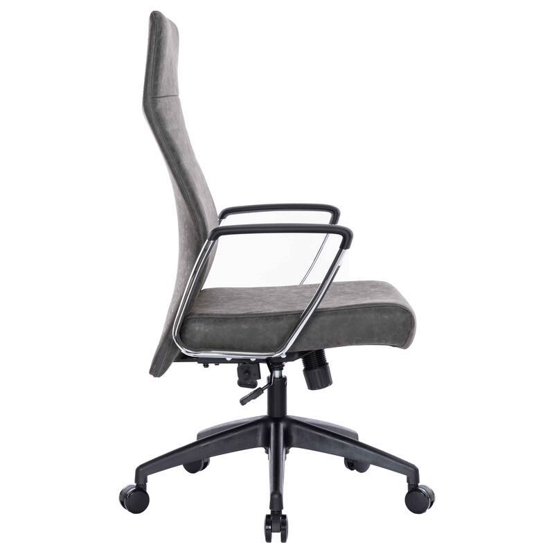 Hilton Modern High Back Ergonomic Leather Office Chair with Adjustable Height, Swivel, and Tilt for Conference or Executive Desk